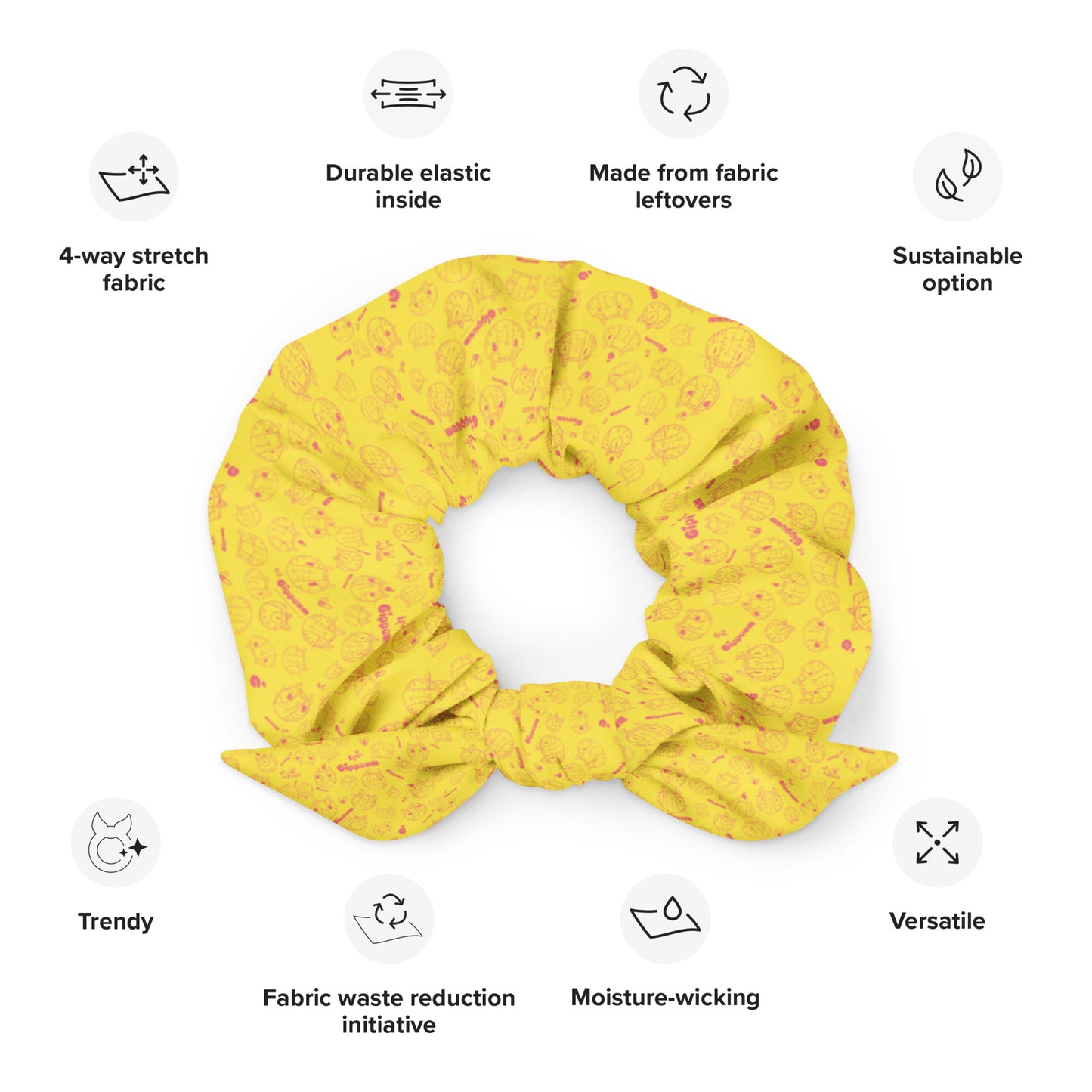 Gippeum-Pattern-Paris Daisy_Scrunchie