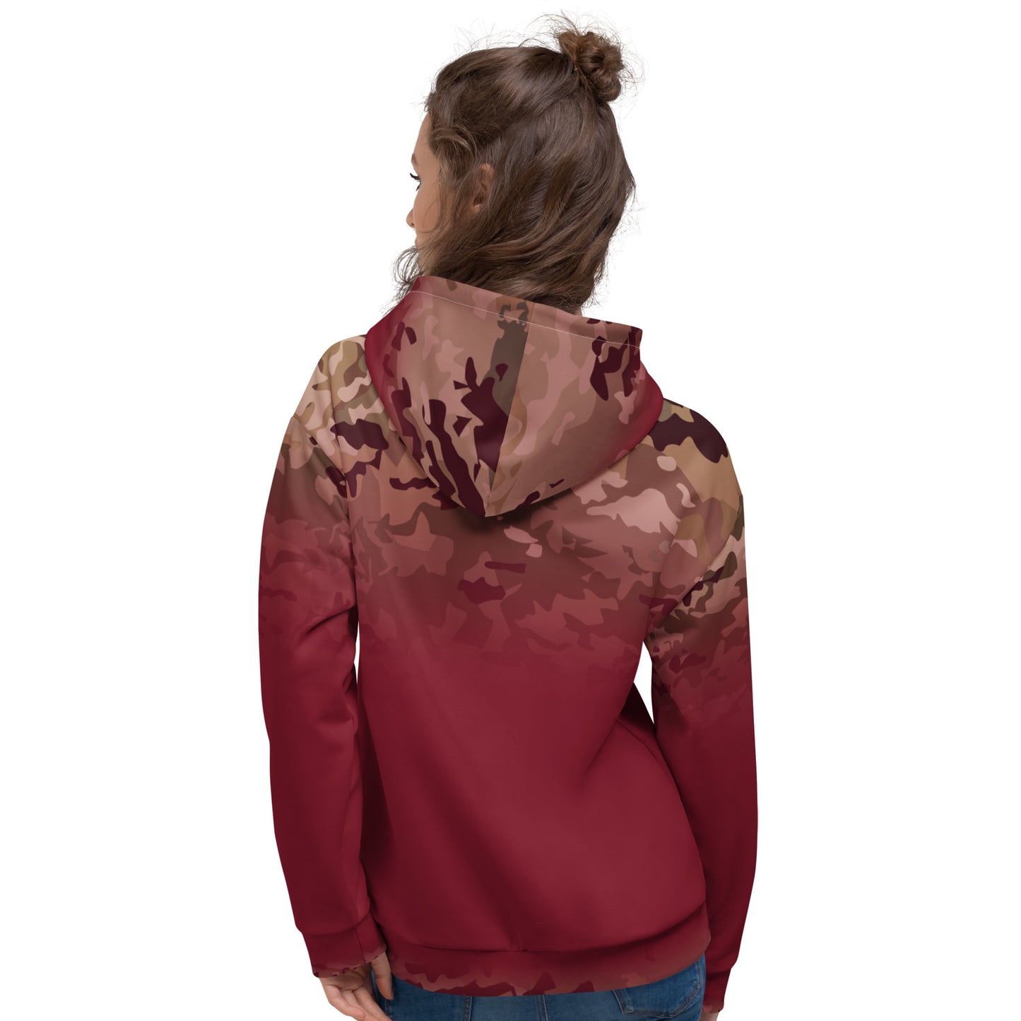 Epic Burgundy Camouflage_Unisex Hoodie