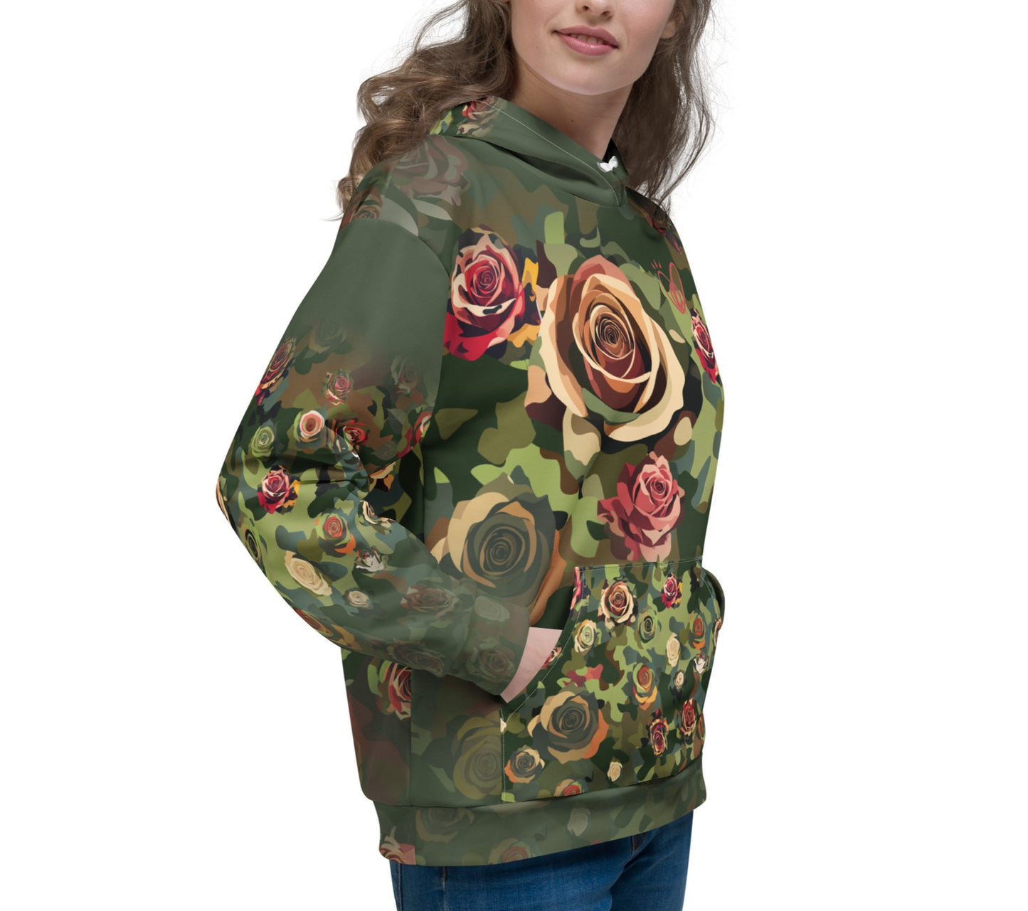Epic Rose Camouflage_Unisex Hoodie