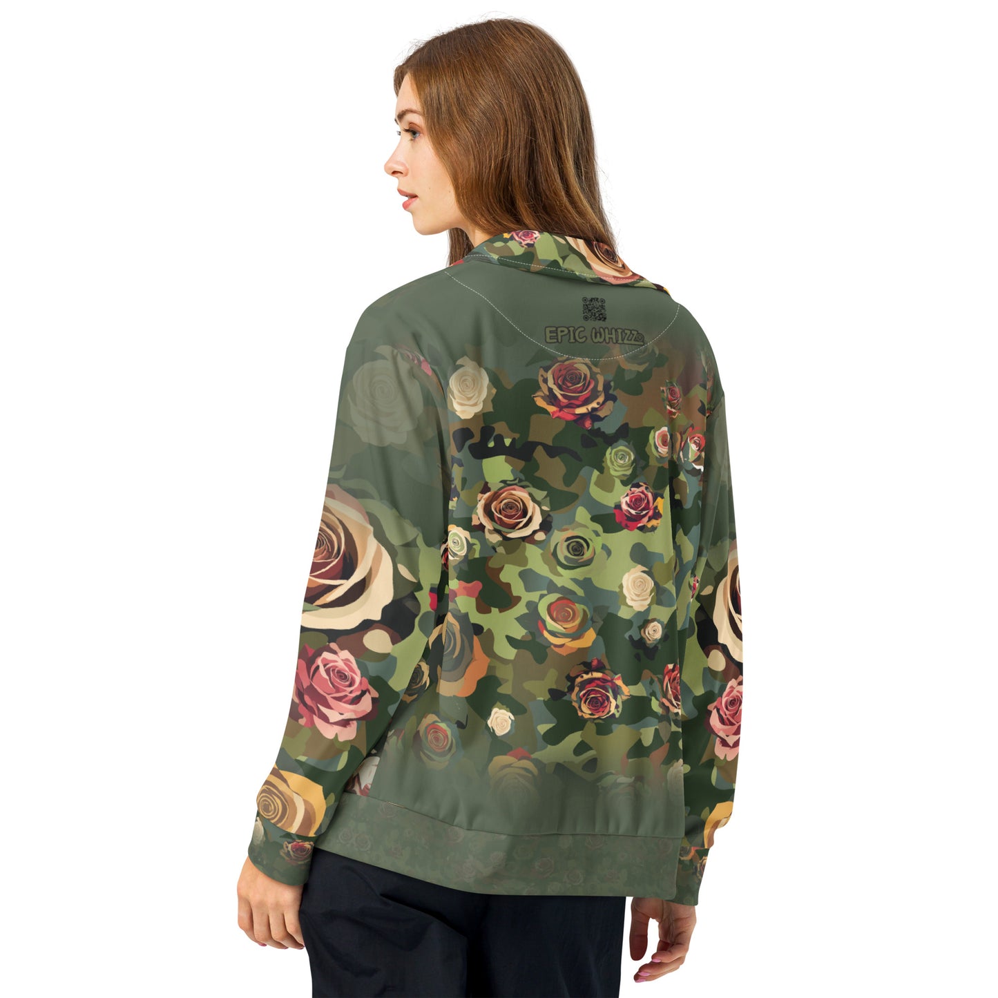 Epic Rose Camouflage_Unisex Track Jacket