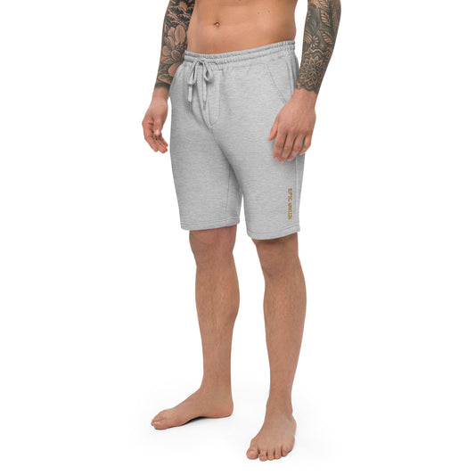 Epic Whizz® Heart Embroidered_Men's Fleece Shorts