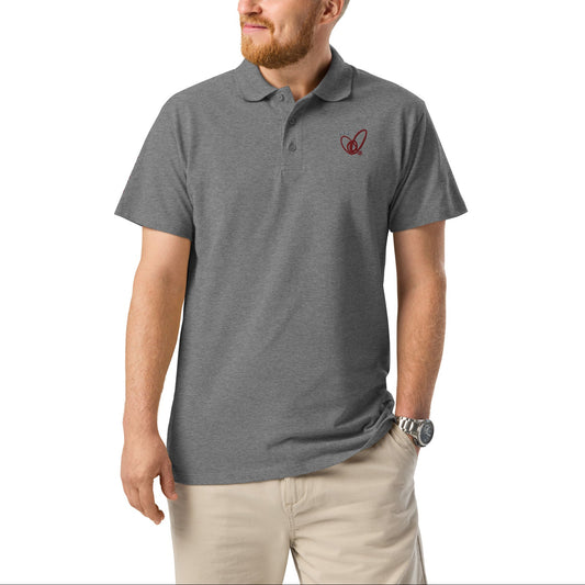 Epic Whizz® Heart-Embroidered_Unisex Premium Polo Shirt