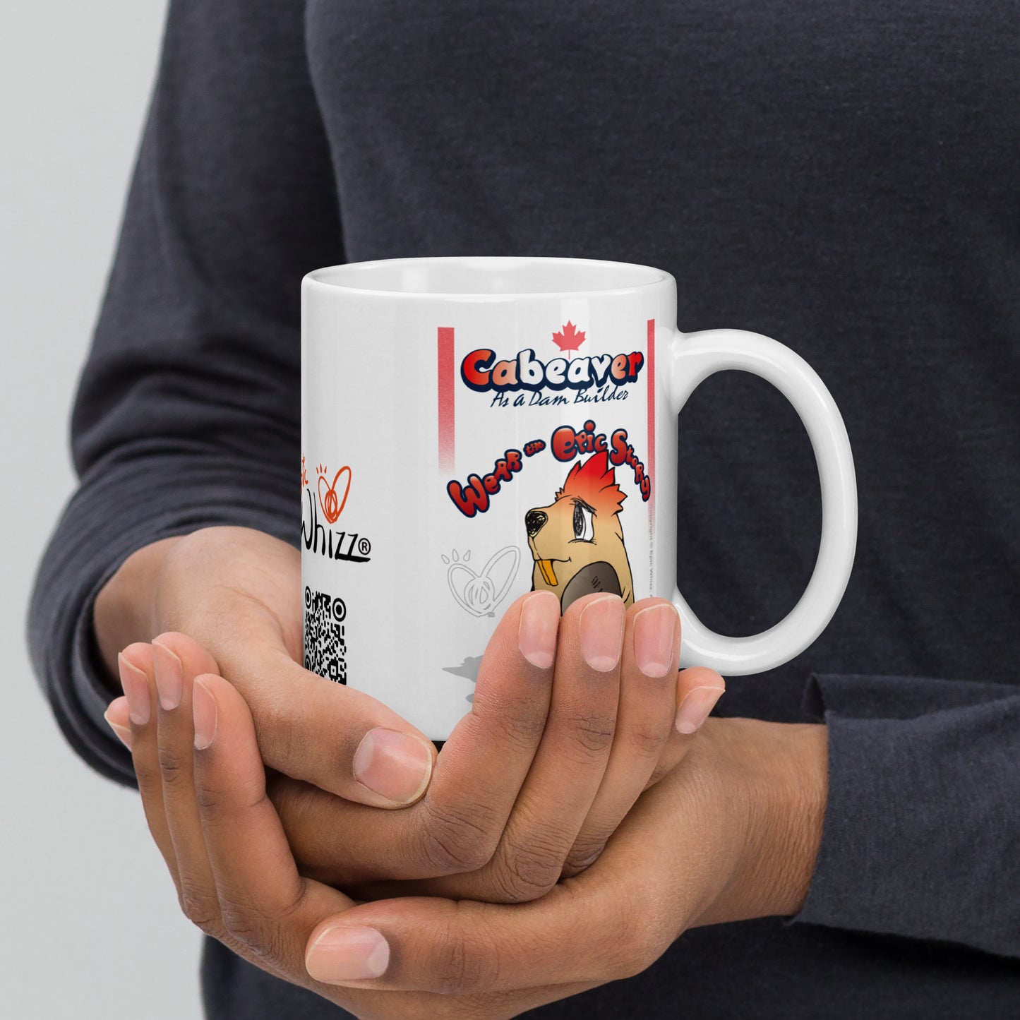 Cabeaver-Dam Builder_White Glossy Mug