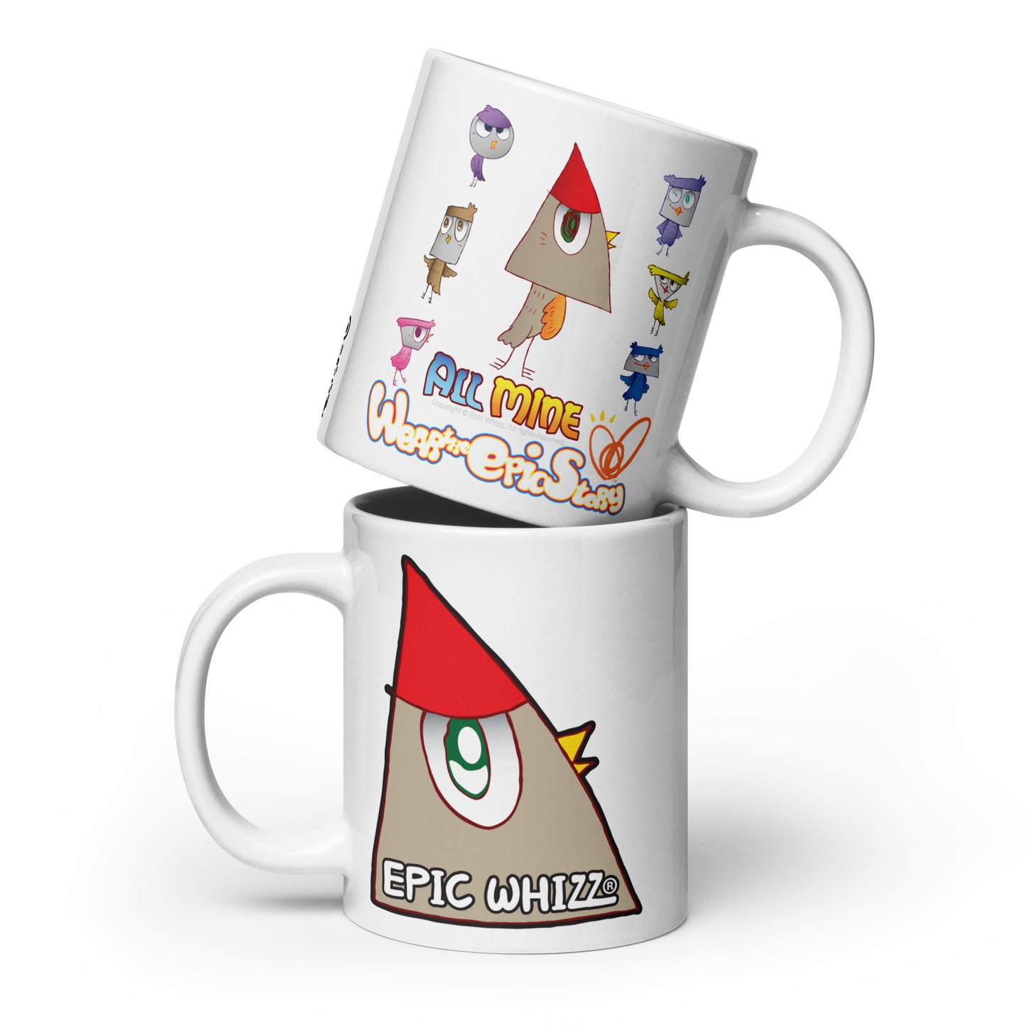 All Mine_T-Bird_White glossy mug