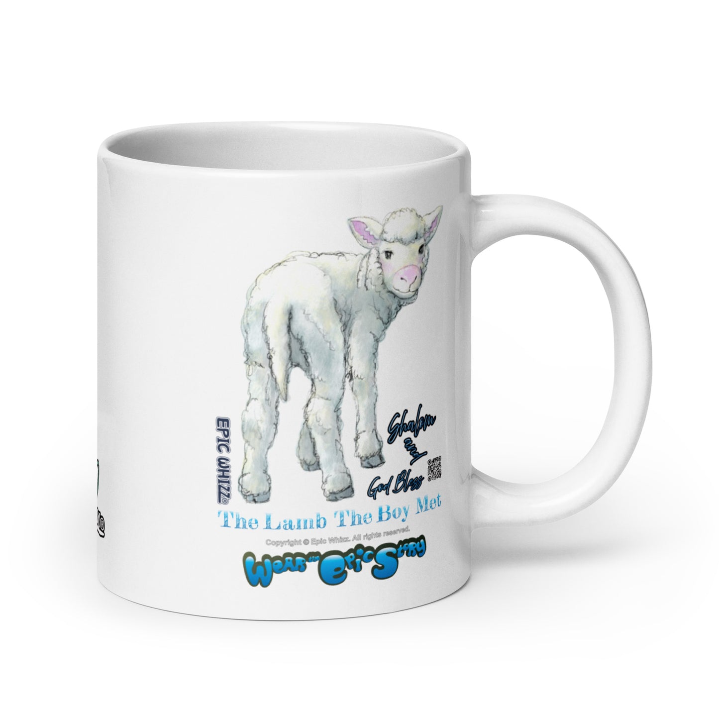 Aaron-White glossy mug