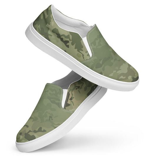 Epic_Camo Green_Camouflage_Women’s Slip-on Canvas Shoes