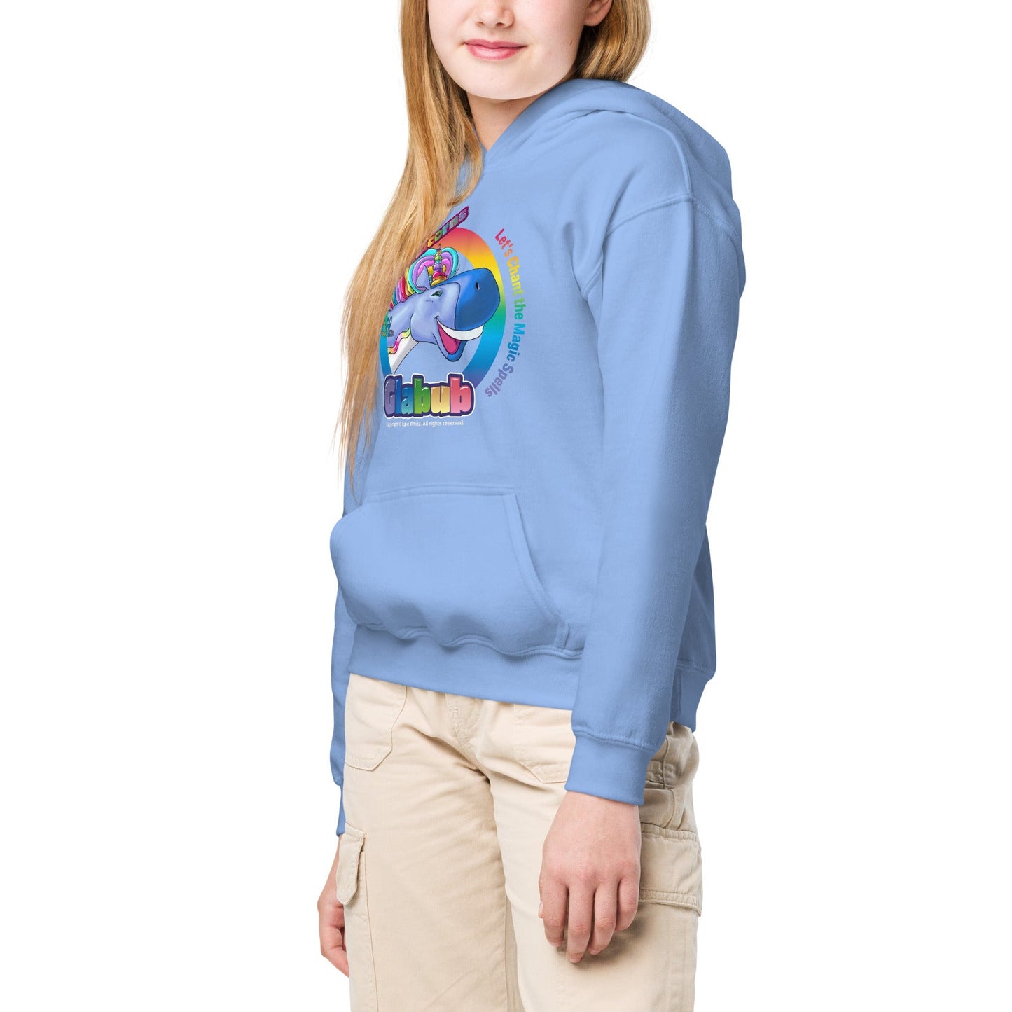 Happy Unicorns-Glabub_Youth Heavy Blend Hoodie