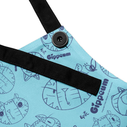 Gippeum-Pattern-Blizzard Blue_Apron