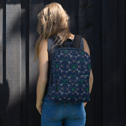 Epic Whizz® Heart_Pattern_Backpack_Navy