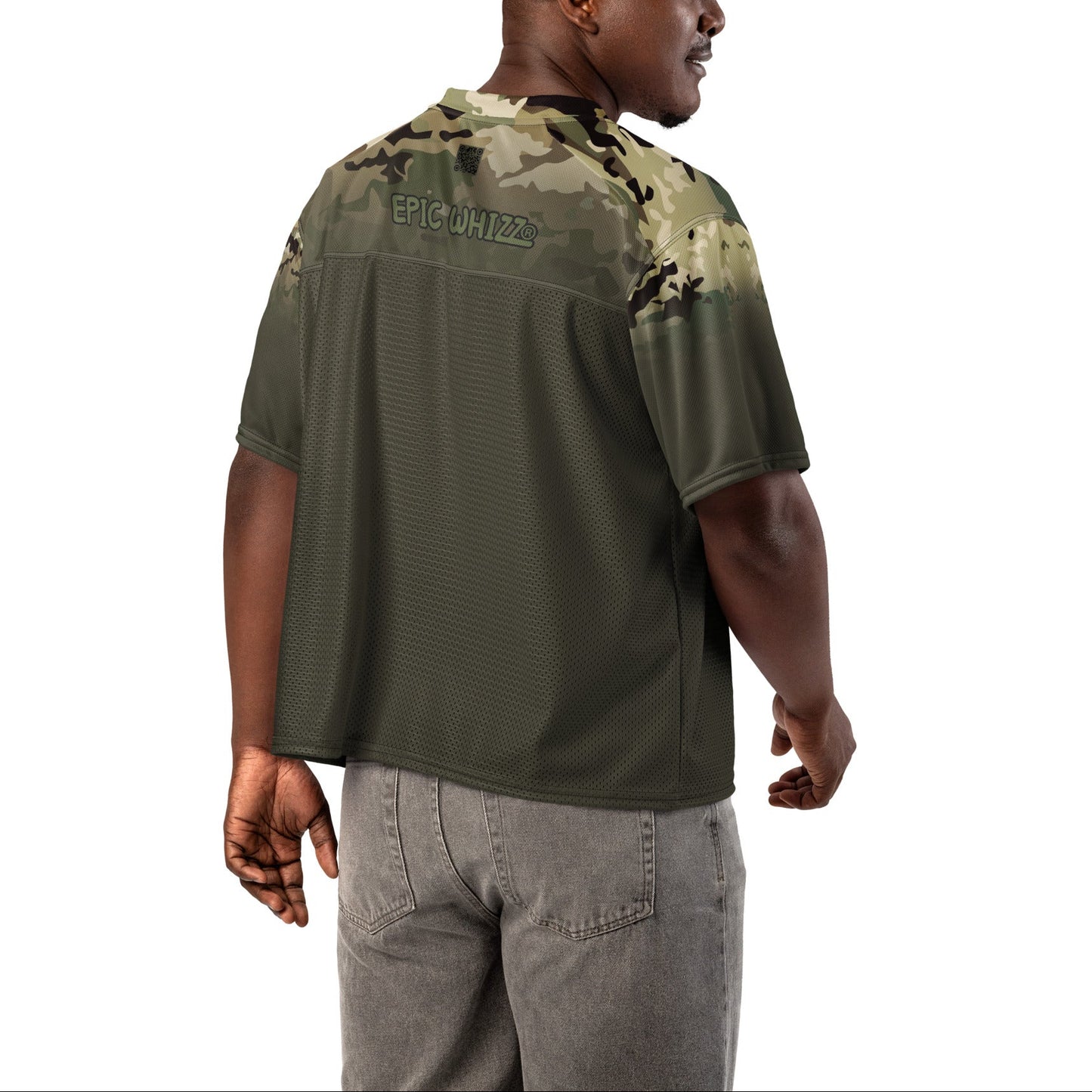 Epic Whizz® Camouflage-1_Unisex Boxy Football Jersey