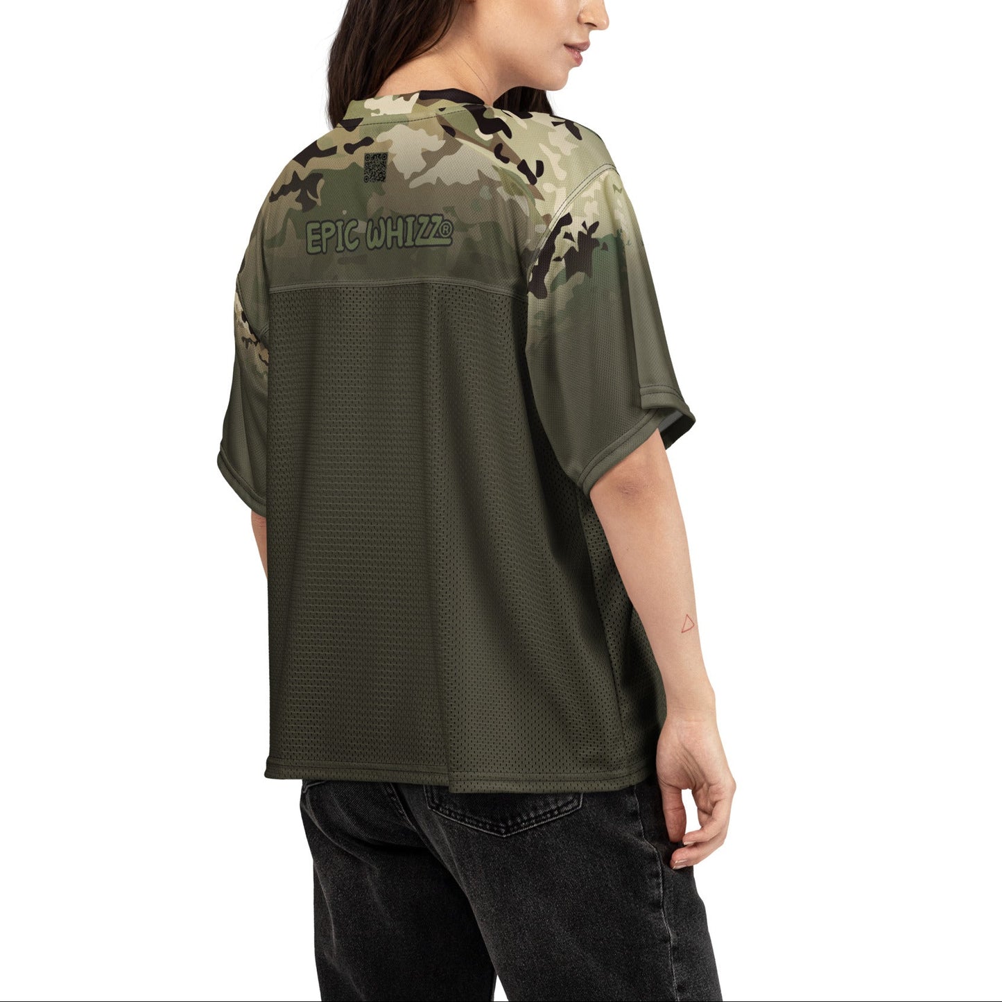 Epic Whizz® Camouflage-1_Unisex Boxy Football Jersey
