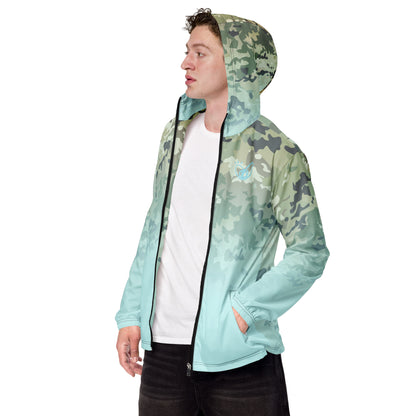 Epic Light Cyan Camouflage_Men’s Windbreaker