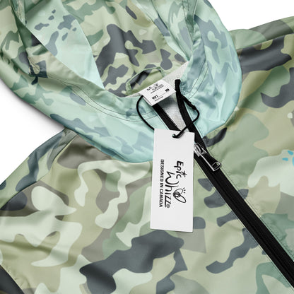 Epic Light Cyan Camouflage_Men’s Windbreaker
