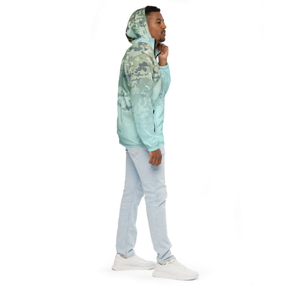 Epic Light Cyan Camouflage_Men’s Windbreaker