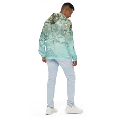 Epic Light Cyan Camouflage_Men’s Windbreaker