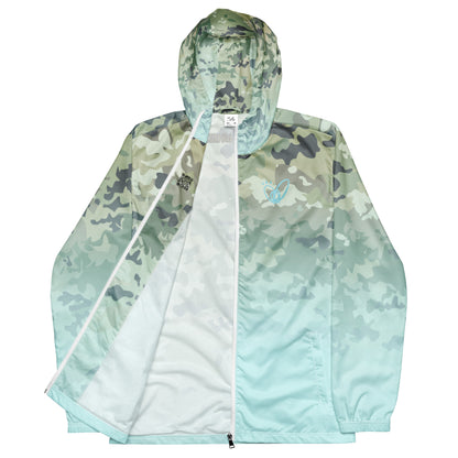 Epic Light Cyan Camouflage_Men’s Windbreaker