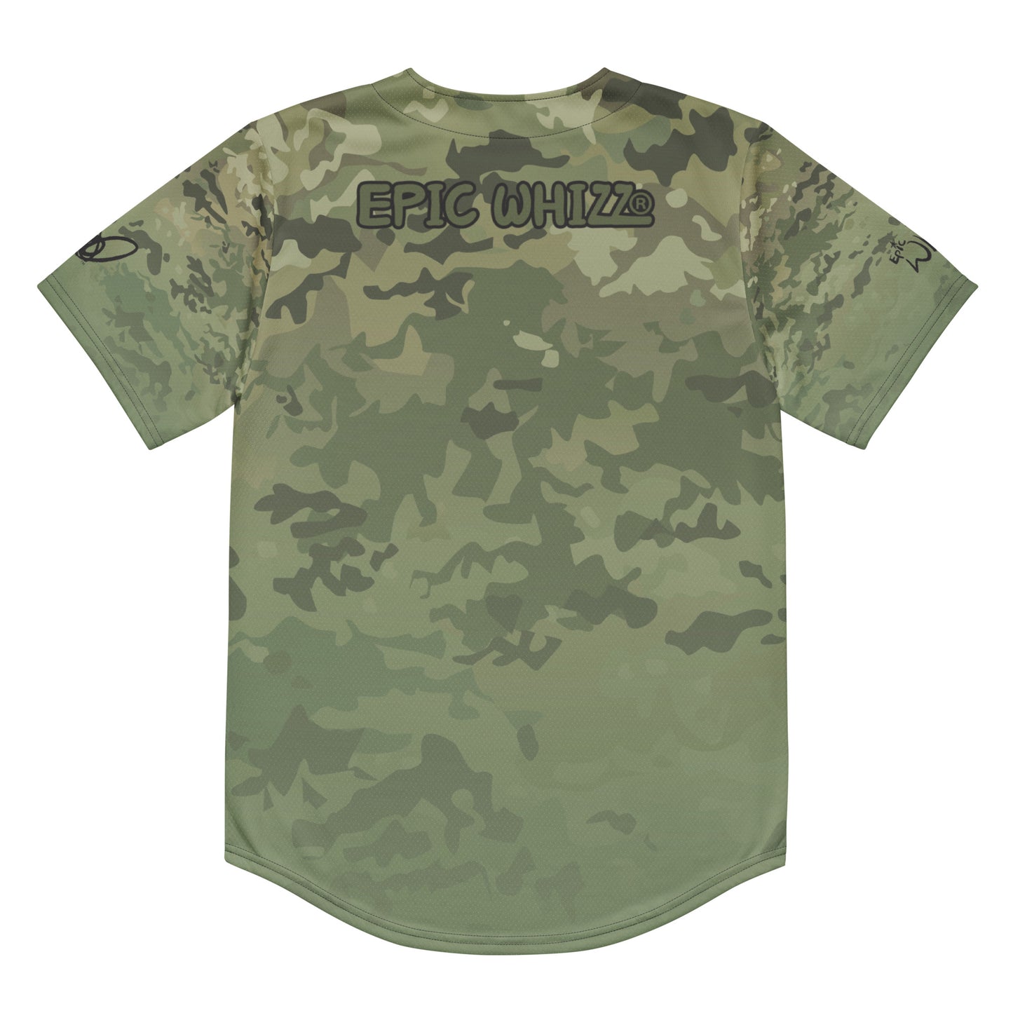 Epic Camo Green Camouflage_Baseball Jersey