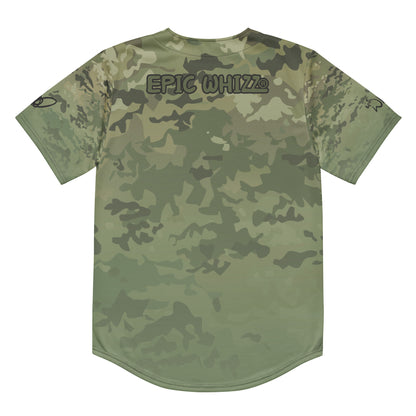 Epic Camo Green Camouflage_Baseball Jersey