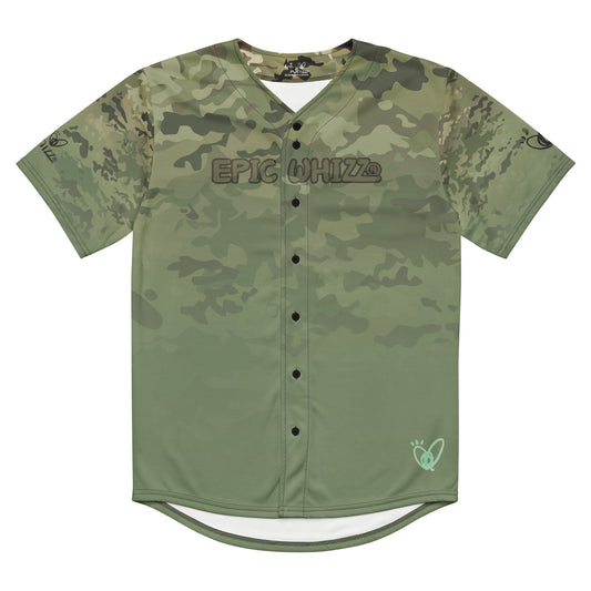 Epic Camo Green Camouflage_Baseball Jersey