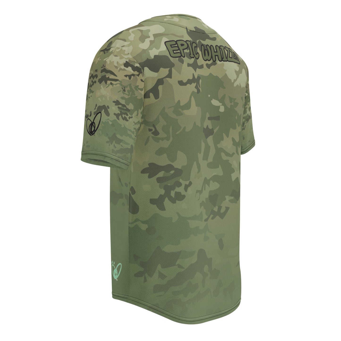 Epic Camo Green Camouflage_Baseball Jersey