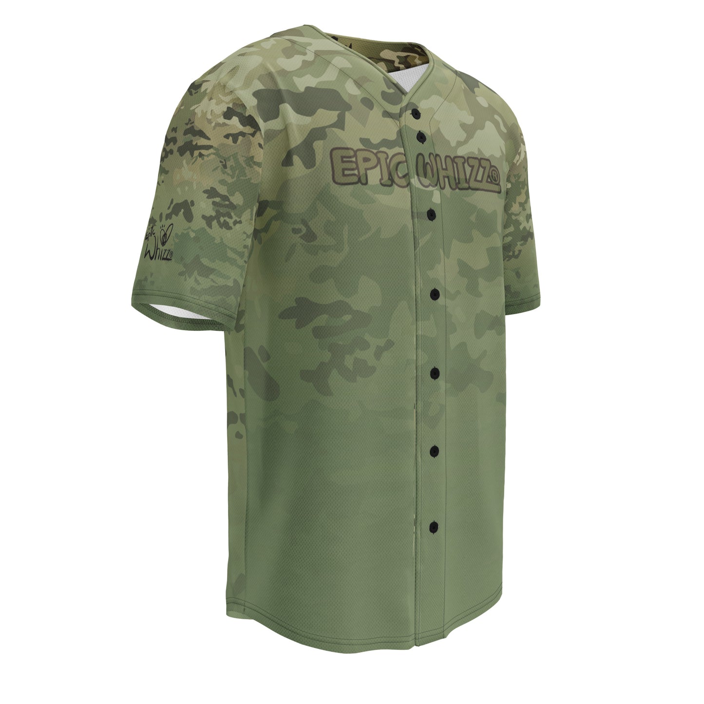 Epic Camo Green Camouflage_Baseball Jersey