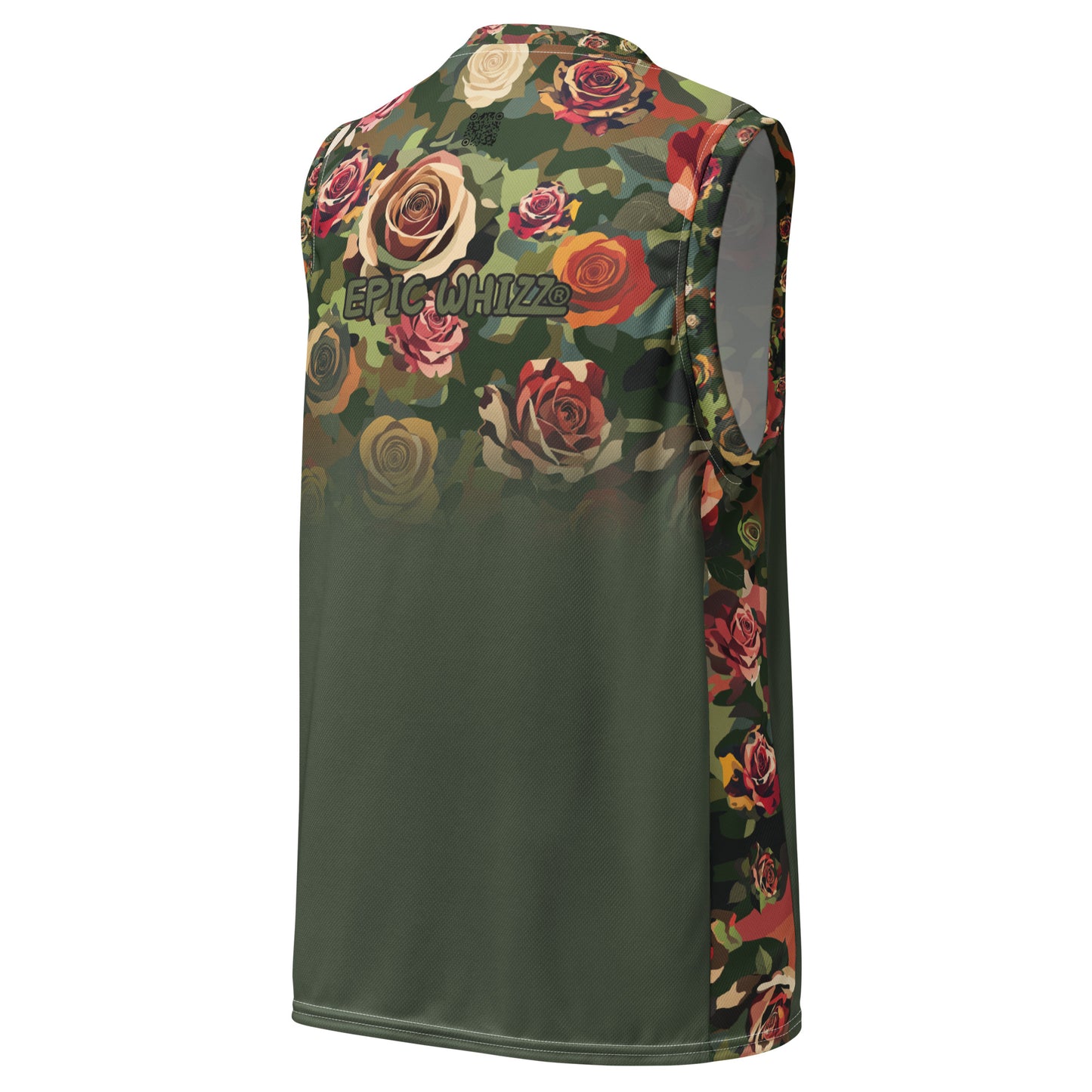Epic Rose Camouflage_Unisex Basketball Jersey