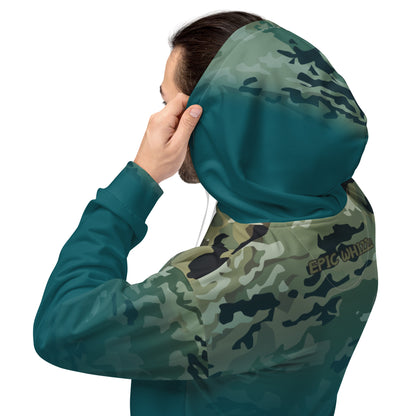 Epic Sherpa Blue Camouflage_Unisex Hoodie