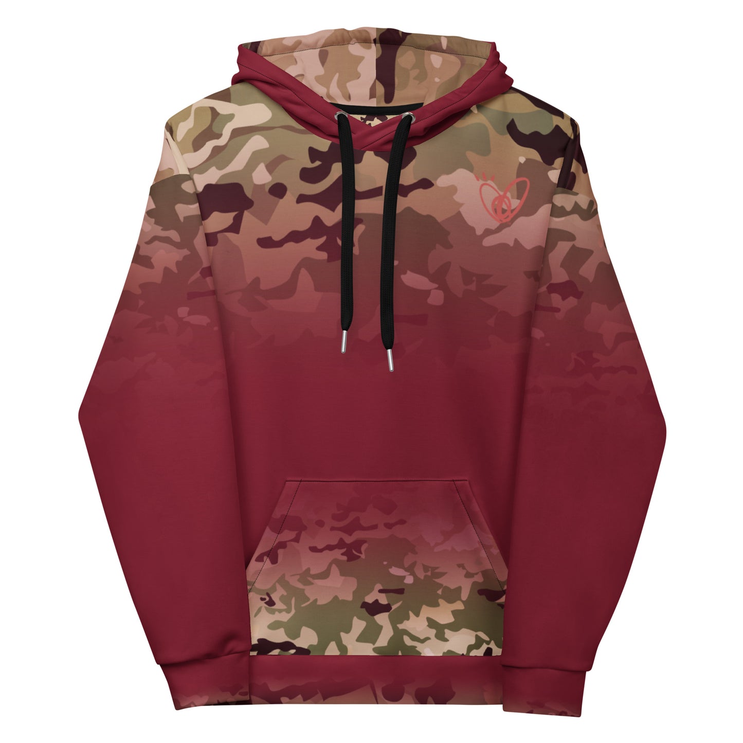 Epic Burgundy Camouflage_Unisex Hoodie