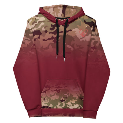Epic Burgundy Camouflage_Unisex Hoodie
