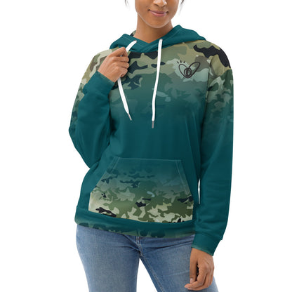 Epic Sherpa Blue Camouflage_Unisex Hoodie