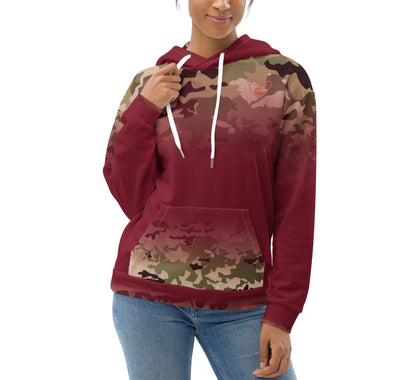 Epic Burgundy Camouflage_Unisex Hoodie