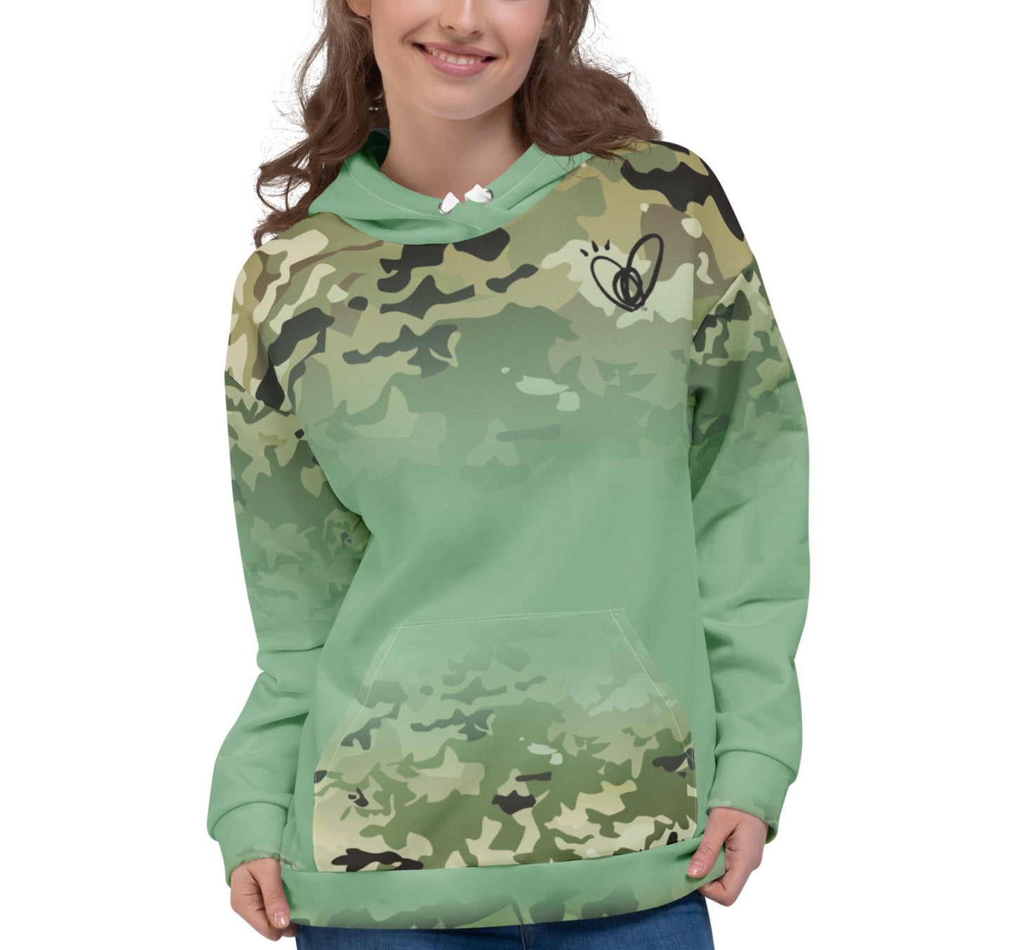 Epic Dark Sea Green Camouflage_Unisex Hoodie