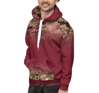 Epic Burgundy Camouflage_Unisex Hoodie