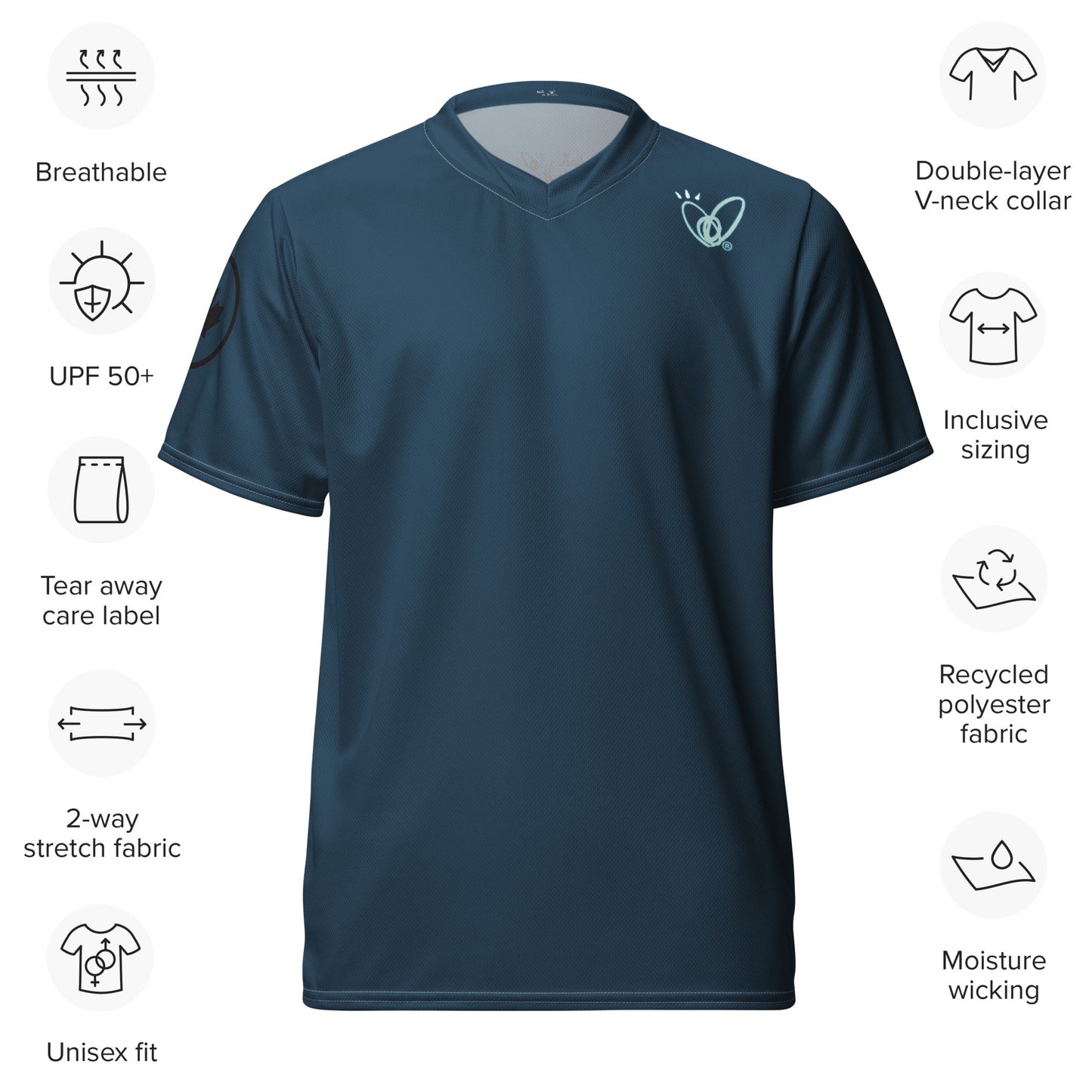 Epic Whizz®-Heart_Printing_Recycled Unisex Sports Jersey