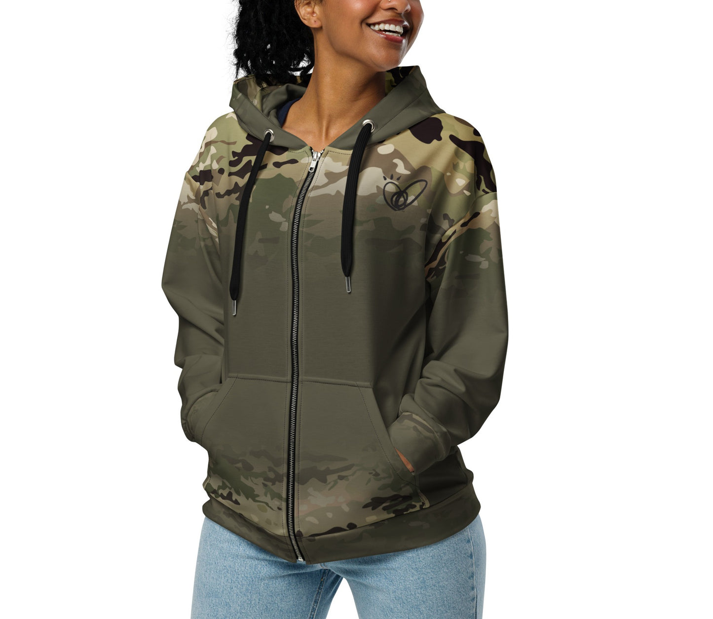 Epic Whizz® Camouflage-1_Unisex Zip Hoodie