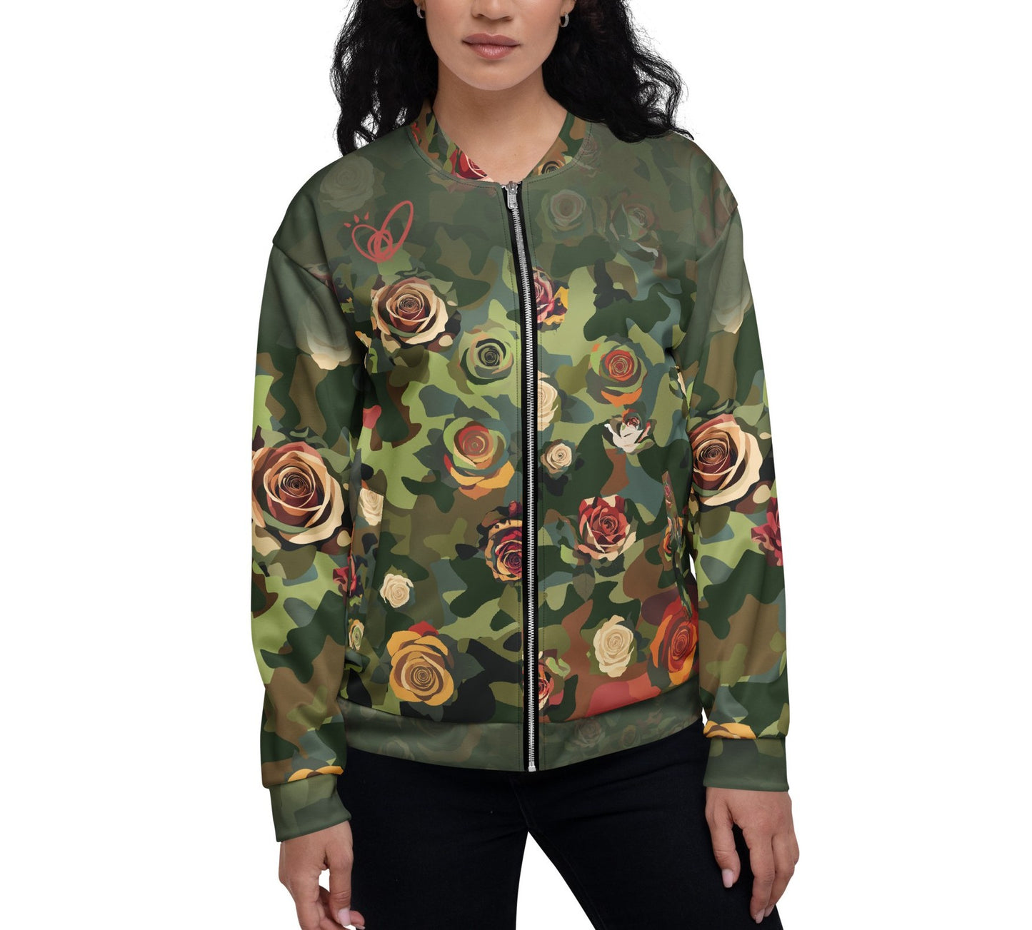 Epic Rose Camouflage_Unisex Bomber Jacket