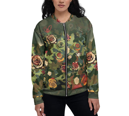 Epic Rose Camouflage_Unisex Bomber Jacket
