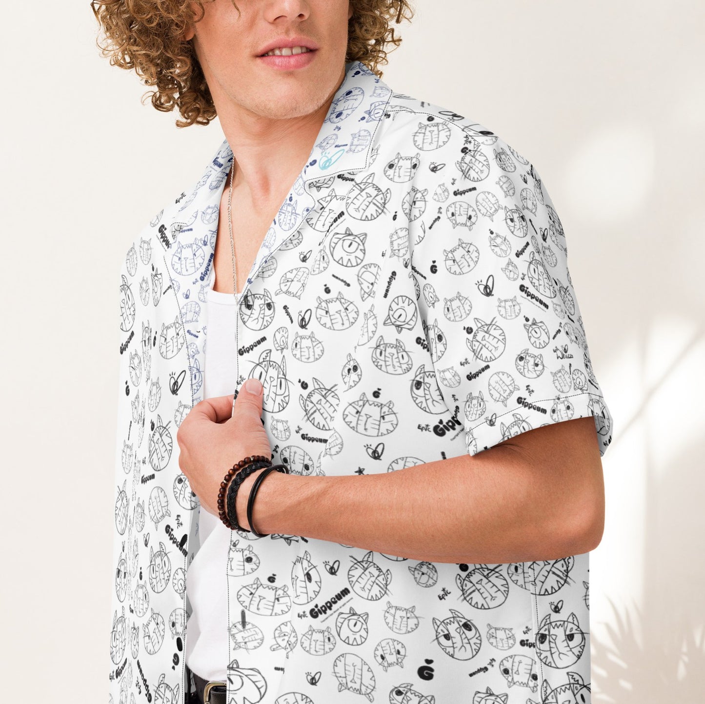Gippeum Pattern_Men's Button Shirt