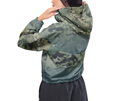 Epic Gothic Camouflage_Women’s Cropped Windbreaker