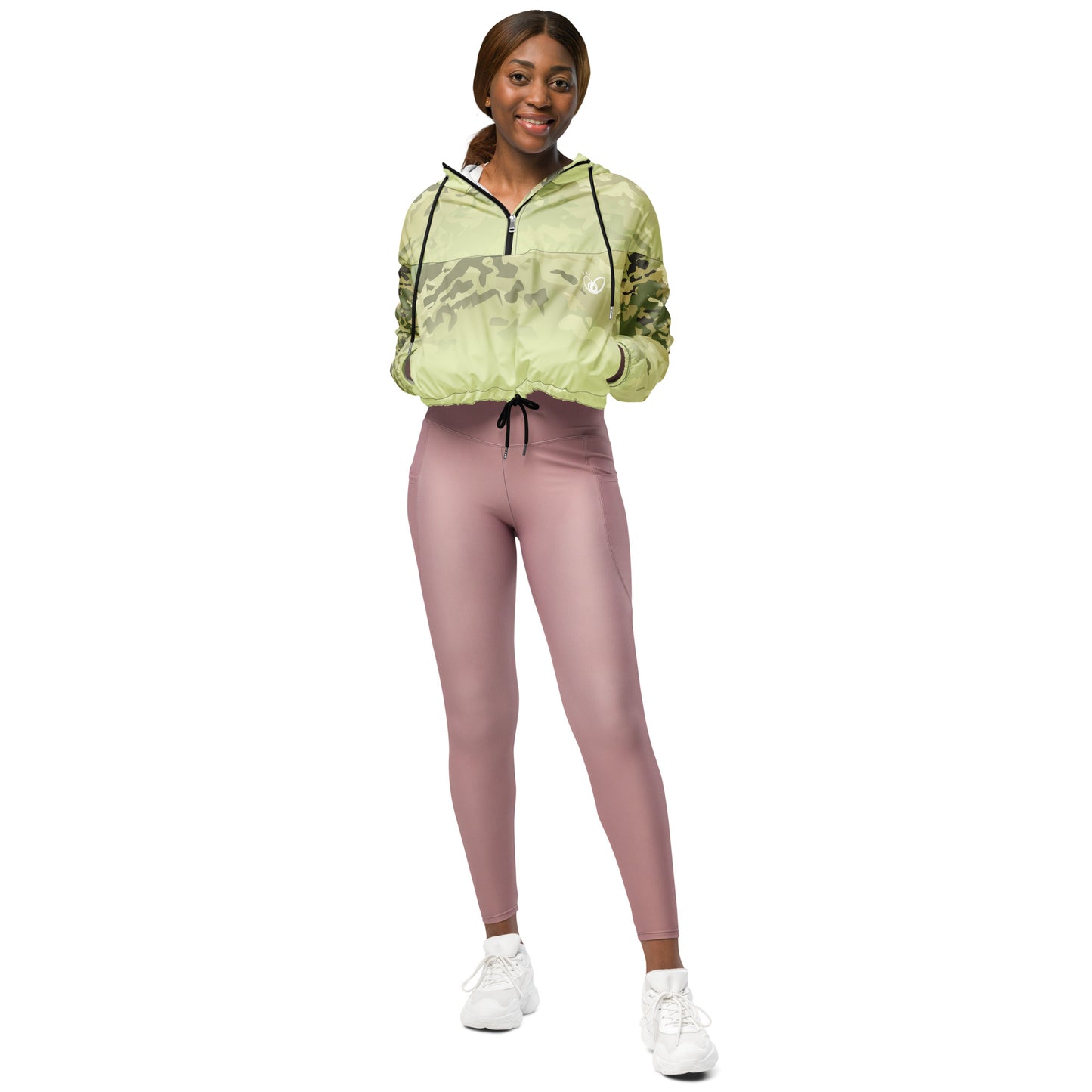 Epic Snow Flurry Camouflage_Women’s Cropped Windbreaker