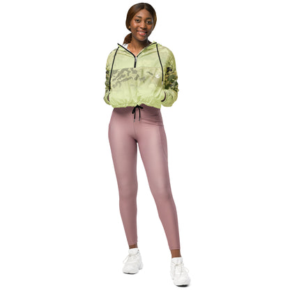 Epic Snow Flurry Camouflage_Women’s Cropped Windbreaker