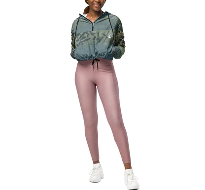 Epic Gothic Camouflage_Women’s Cropped Windbreaker