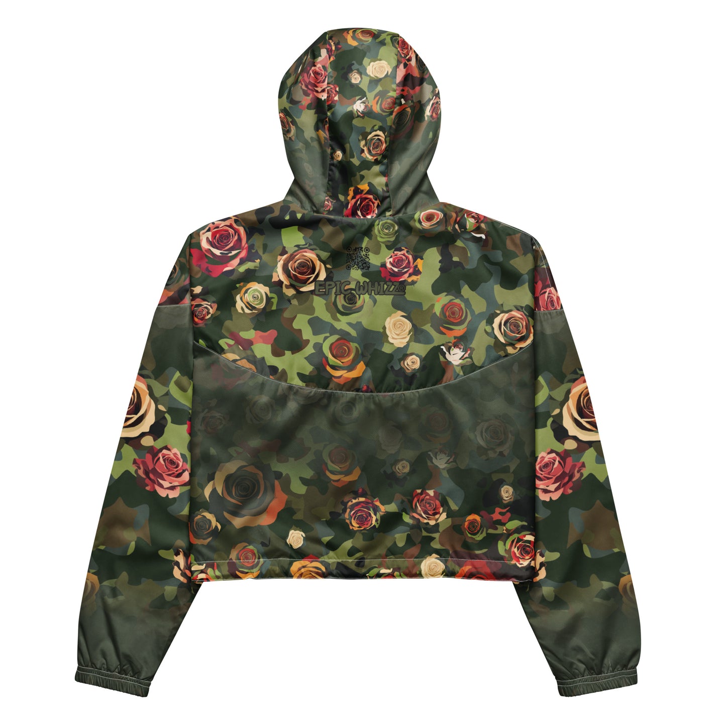 Epic Rose Camouflage_Women’s Cropped Windbreaker