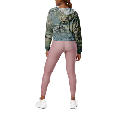 Epic Gothic Camouflage_Women’s Cropped Windbreaker