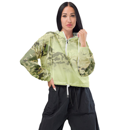 Epic Snow Flurry Camouflage_Women’s Cropped Windbreaker