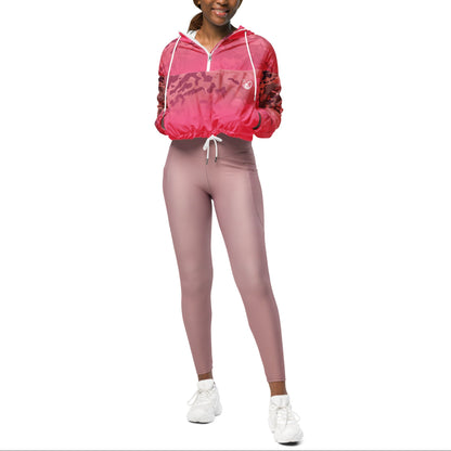 Epic Brink Pink Camouflage_Women’s Cropped Windbreaker