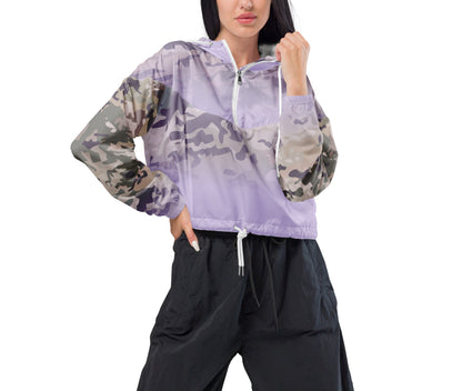 Epic Fog Camouflage_Women’s Cropped Windbreaker