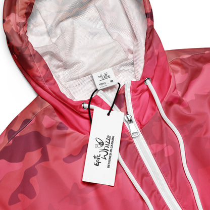Epic Brink Pink Camouflage_Women’s Cropped Windbreaker