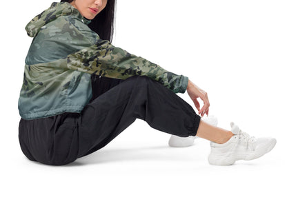 Epic Gothic Camouflage_Women’s Cropped Windbreaker