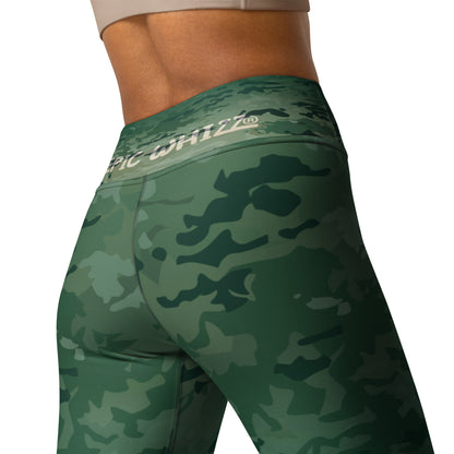Epic British Racing Green Camouflage_Yoga Leggings